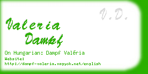 valeria dampf business card