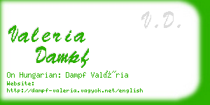 valeria dampf business card